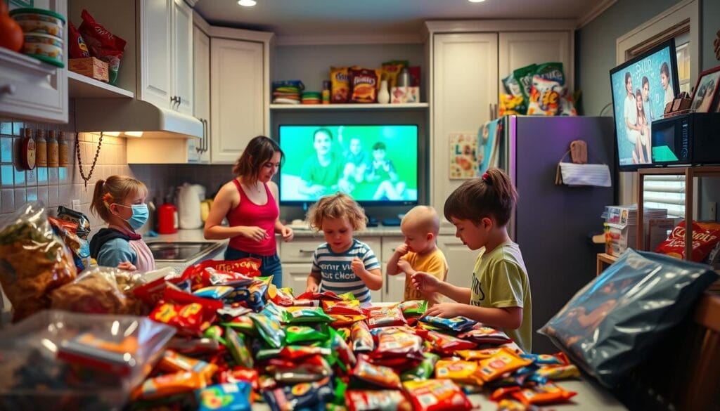 Family lifestyle before organic living Family lifestyle before organic living